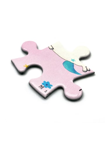 Mr. & Mrs. Panda Puzzle Einhorn Schnuller mit Spruch in Rot Pastell