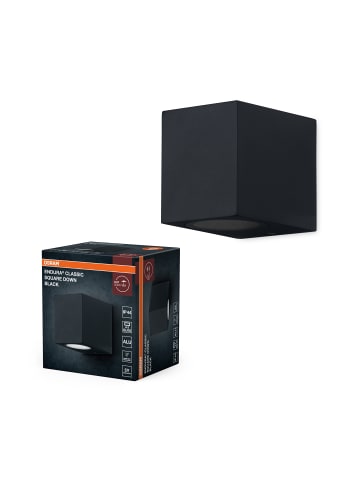 Osram ENDURA Square Down Außen-Wandleuchte, schwarz, GU10