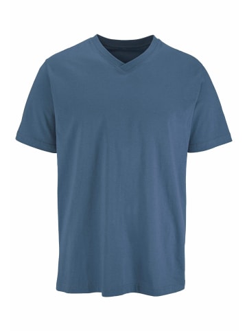 H.I.S T-Shirt in dunkelblau, mittelblau, graublau