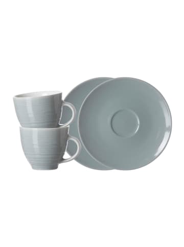 Ritzenhoff & Breker 2er Set Espressotassen mit Untertassen Suomi in 90 ml in Blau