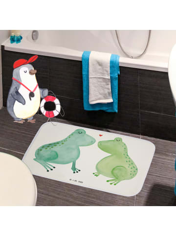 Mr. & Mrs. Panda Badteppich Frosch Liebe ohne Spruch in Weiß