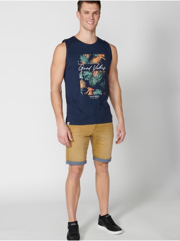 KOROSHI Tank Top Shirt in blau