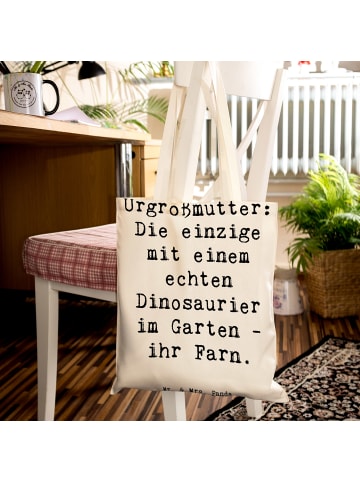 Mr. & Mrs. Panda Tragetasche Urgroßmutter Farn mit Spruch in Creme