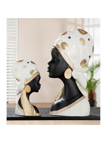 GILDE Figur Mara creme, schwarz - (H) 41 cm