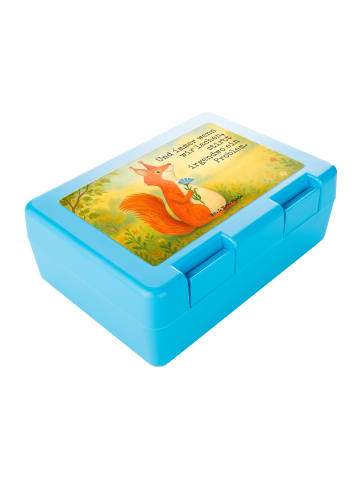 Mr. & Mrs. Panda Lunchbox Eichhörnchen Blume Design mit Spruch in Weiß