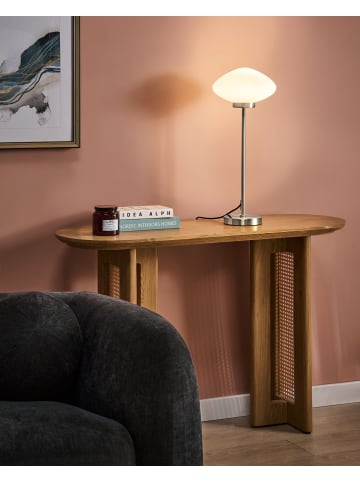 Beliani Tischleuchten SIBUN in Silber/Weiß - (W) 24 x (H) 62 x (L) 24 cm