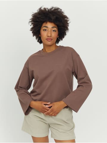 MAZINE Sweatshirt Lasara Sweater in deep taupe