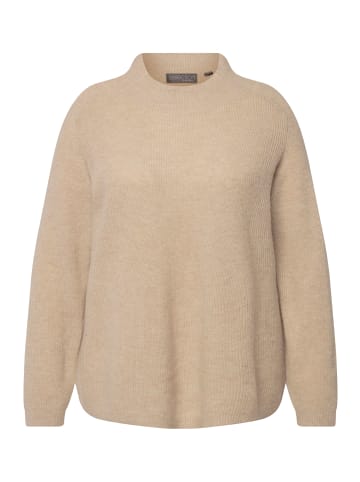 Ulla Popken Pullover in dunkles kitt