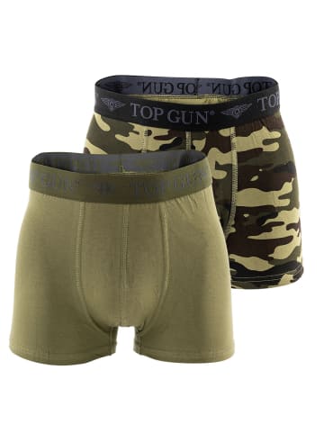 TOP GUN Boxershort 2er Pack in Grün