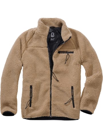 Brandit Fleecejacke/Fleecepullover "Teddyfleece Jacket" in Khaki