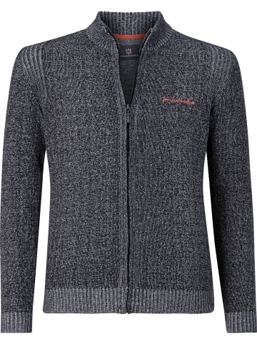 Jan Vanderstorm Strickjacke INGRABAN in dunkelgrau melange