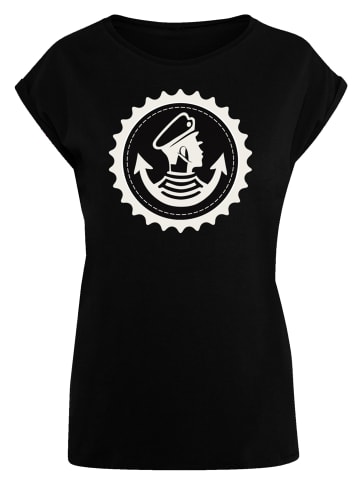 F4NT4STIC Extended Shoulder T-Shirt Knut und Jan Hamburg in schwarz