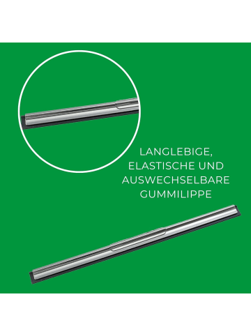 Novaliv Novaliv Ersatz Wischergummi 25 cm Fensterabzieher Gummilippe Abzieher in Silber