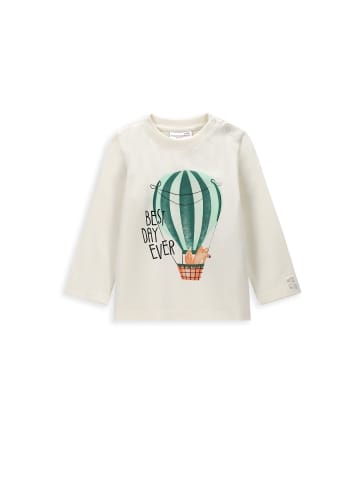 Coccodrillo T-shirt mit langen Ärmeln in ecru