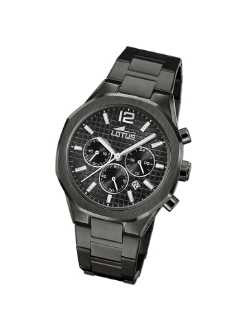 Lotus Chronograph-Armbanduhr Lotus Classic schwarz groß (ca. 41,8mm)