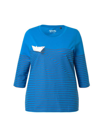 Ulla Popken Longsleeve in pazifikblau