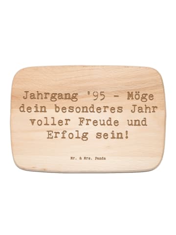 Mr. & Mrs. Panda Frühstücksbrett Spruch 1995 Geburtstag mit Spruch in Transparent