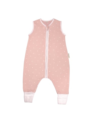 Räuberella Sommer-Schlafsack mit Füßen Zarter Tupfen 70 cm in Rosé