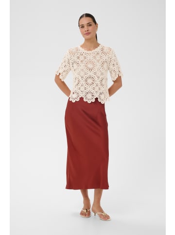 Kaffe Strickpullover KAcallista Loose fit in Broken White w. Silver