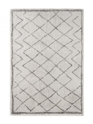 Mint Rugs Hochflor Teppich Loft Creme Grau