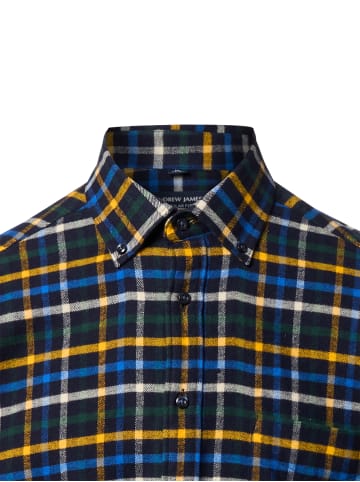 Andrew James Hemd in marine gelb