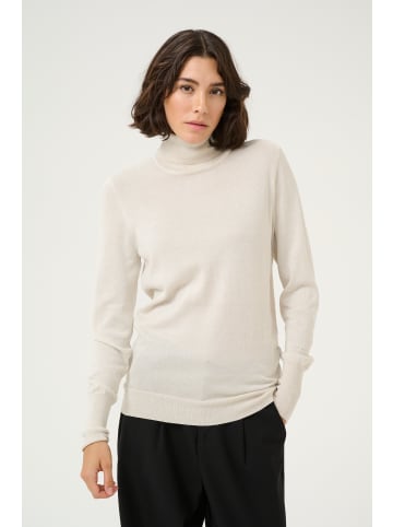 Kaffe Strickpullover KAregina Slim fit in Sand Dollar
