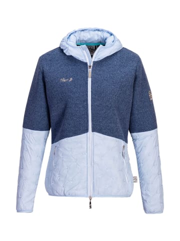 First B Fleecejacke in sky blue/navy