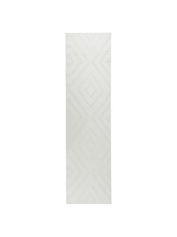 Beliani Läufer BORAH in Weiß - (W) 80 x (L) 300 cm