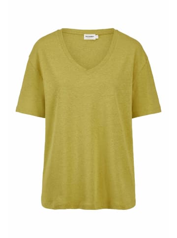 Hessnatur Hessnatur T-Shirt Oversize aus Leinen und Bio-Baumwolle in sommermoos
