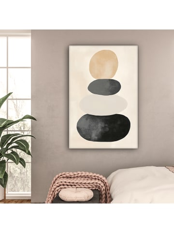 MuchoWow Leinwand Bilder Taupe