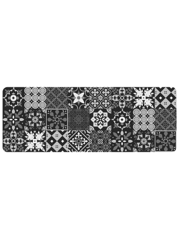 Douceur d’Intérieur Schaummatte mit Muster SALOU in Schwarz, 45 x 120 cm