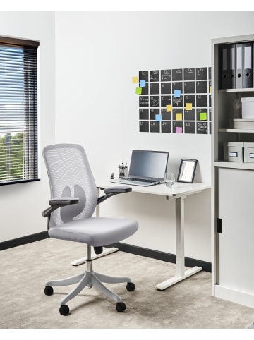 Beliani Bürostuhl OVERLORD in Grau/Schwarz - (W) 49 x (H) 100 x (L) 63 cm