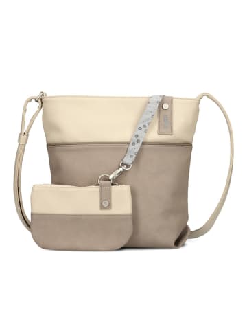 Zwei Jana Umhängetasche 29 cm in nubuk cappuccino