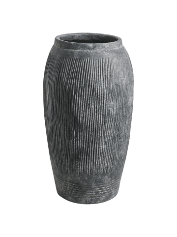 Beliani Blumenvase ARGINO in Grau - (W) 28 x (H) 50 x (L) 28 cm