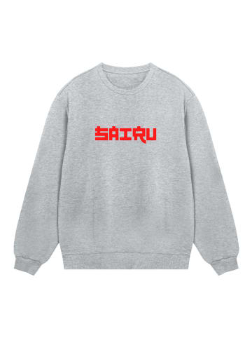 F4NT4STIC Sweatshirt Koi Fish Japan Streetstyle in grau meliert