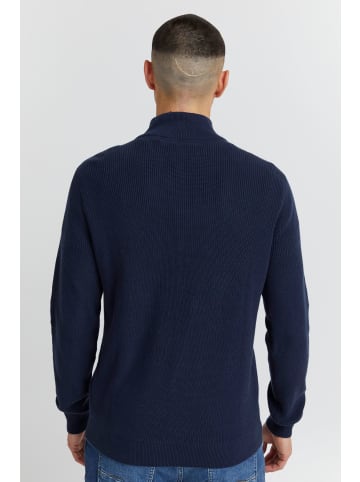 BLEND Warmer Strickpullover mit halbem Reißverschluss BHCodford in Dunkelblau