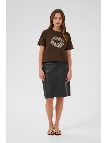 CULTURE T-shirt CUnuga Relaxed fit in Demitasse