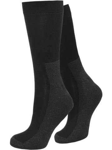 normani 2 Paar Wellness-Socken mit X-Static in Schwarz/Grau