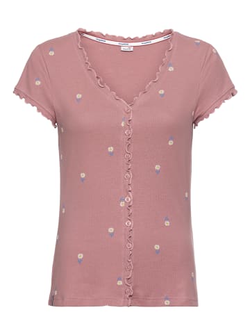 Kangaroos Kurzarmshirt in dunkel rosa