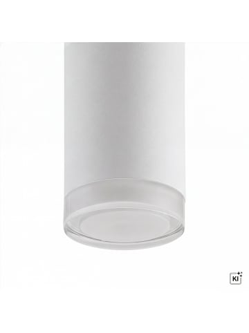 Licht-Erlebnisse Deckenlampe Ø 6 x (H)16.5 cm in Weiß
