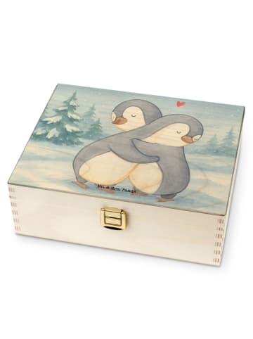Mr. & Mrs. Panda Tee Box Pinguine Kuscheln Design ohne Spruch in Weiß