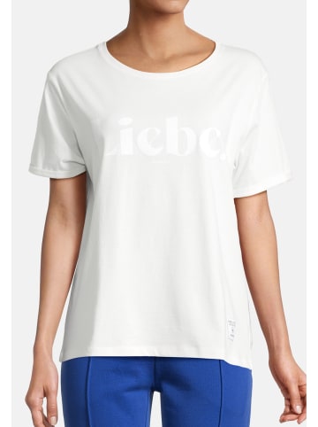 Salzhaut Rundhals T-Shirt für Damen in weiß