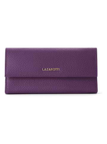 Lazarotti Bologna Leather Geldbörse Leder 19 cm in purple