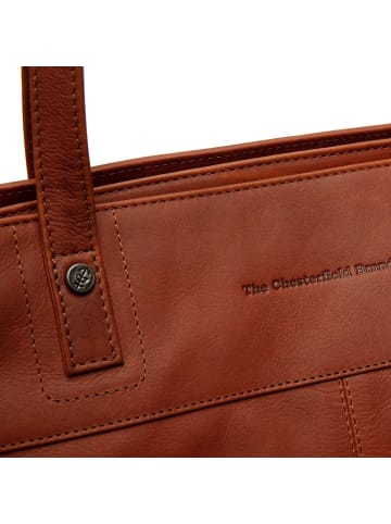 The Chesterfield Brand Solvia Schultertasche Leder 33 cm Laptopfach cognac