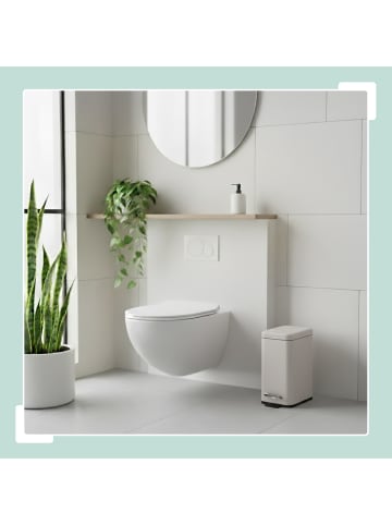 relaxdays Mülleimer in Beige - 5 l