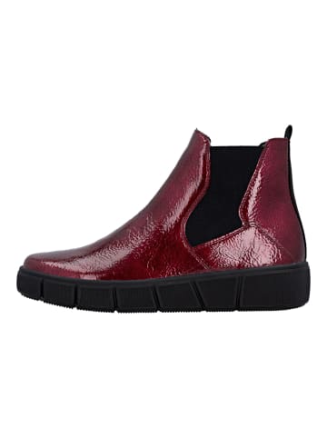 remonte Stiefelette in Rot/Schwarz