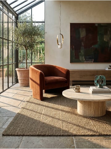 KADIMA DESIGN Teppich Wolle Handgetuftet ALNE Wohnzimmer Modern Wohnlich in Erdtöne