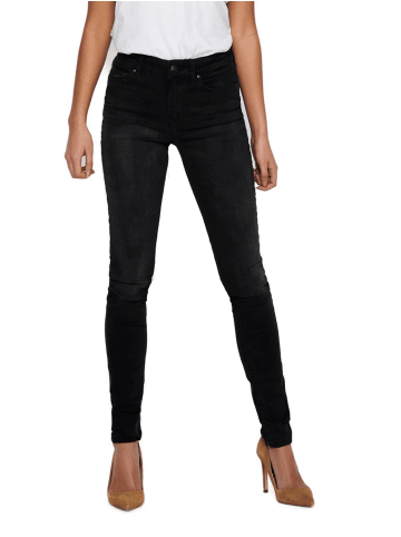 ONLY Jeans ONLBLUSH MID SK REA1099 skinny in Schwarz