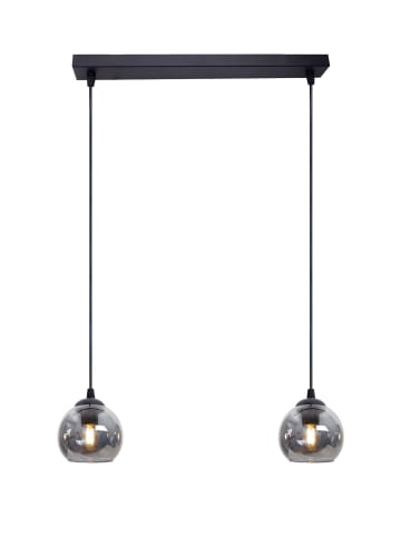 Licht-Erlebnisse Pendelleuchte (B)12 x (L)42 x (T)90 cm in Schwarz Rauchgrau