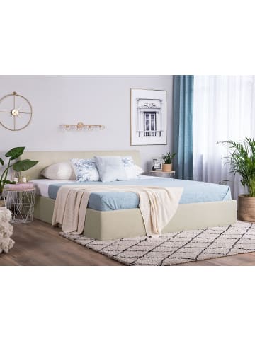 Beliani 2-tlg Doppelbett ORBEY in Beige